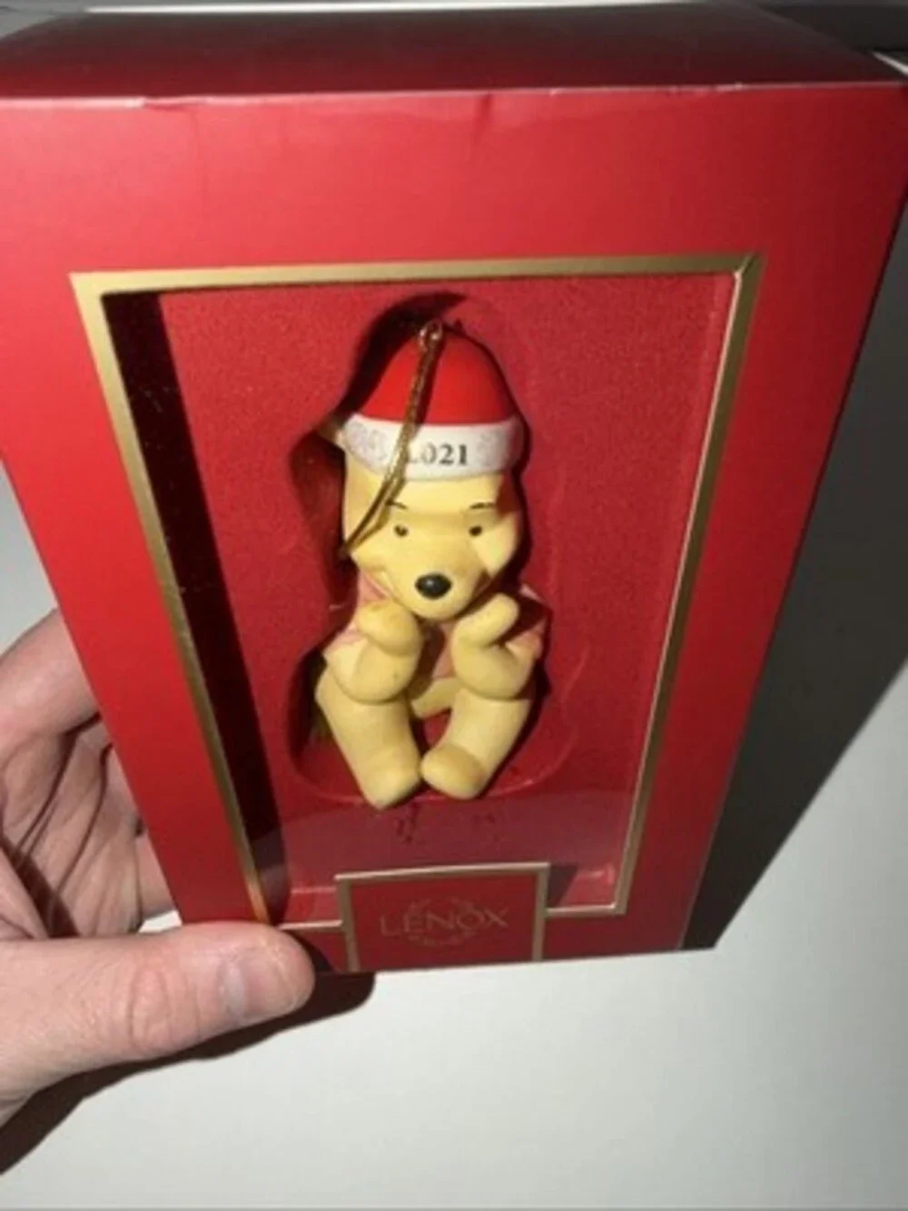 Lenox Disney Showcase Collection 2021 Pooh's Christmas Wish Christmas Ornament